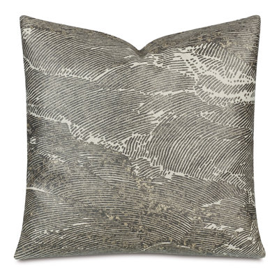 Abstract Cotton Blend Reversible Throw Pillow