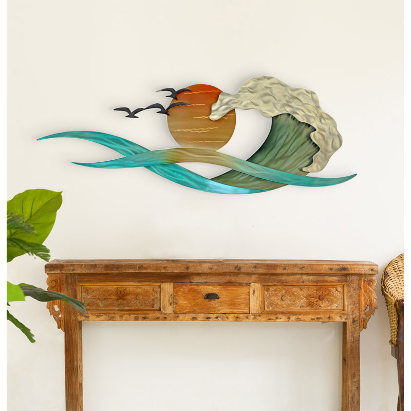 Handmade Coastal Landscape & Nature Wall Decor on Metal