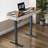 Standing desk with built-in outlet, glass top-402262798-402203776
