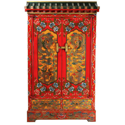 Pagoda Top Tibetan armoire