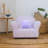 Keet Roundy Plush Chair Microsuede with Accent Pillow-70145909