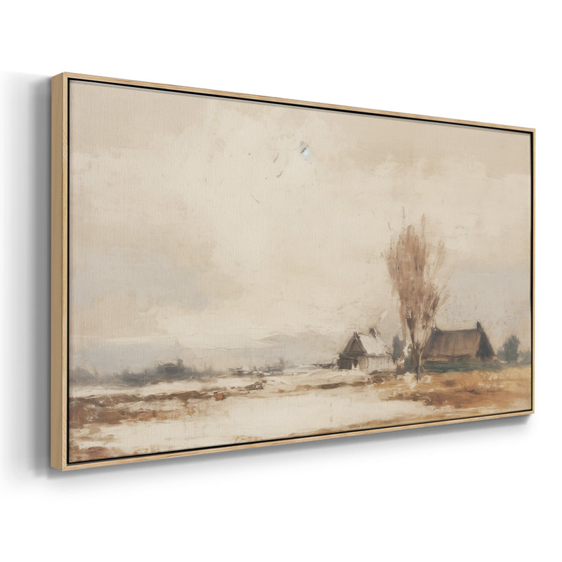 Paysage, série CDXIX, toile tendue avec châssis, prête à être accrochée, H 21 po x l 41 po, Naturel
