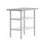Table de travail Woodford NSF en acier inoxydable de calibre 18 avec 2 tablettes inférieures-113398373