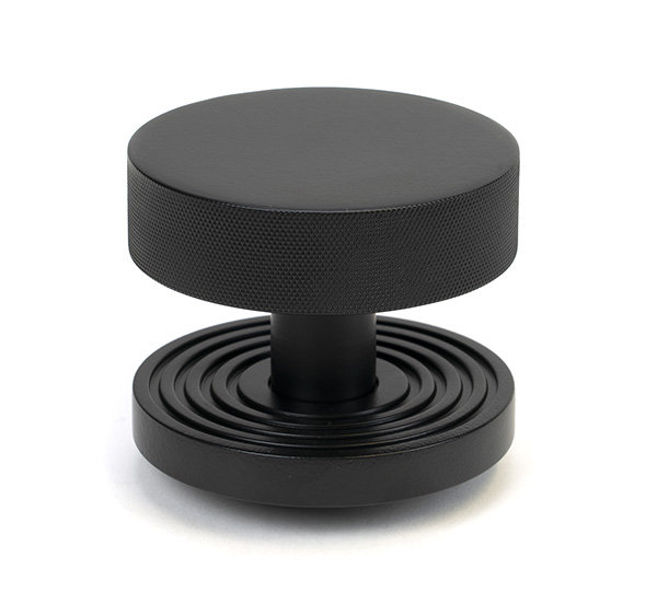 Brompton Single Dummy Door Knob , Matt Black