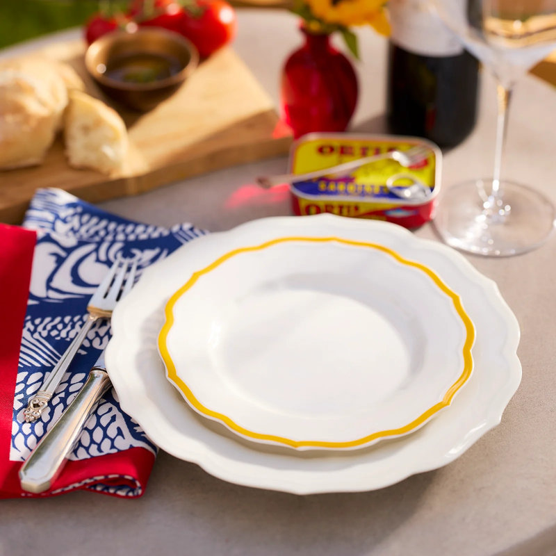 Stella Marigold Scalloped Salad Plate