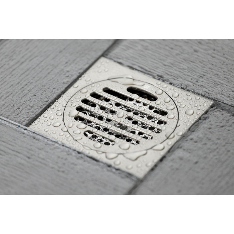 Drain de douche Watercours Symmetric Grid, Nickel brossé