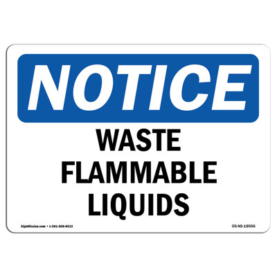 waste Flammable Liquids Sign