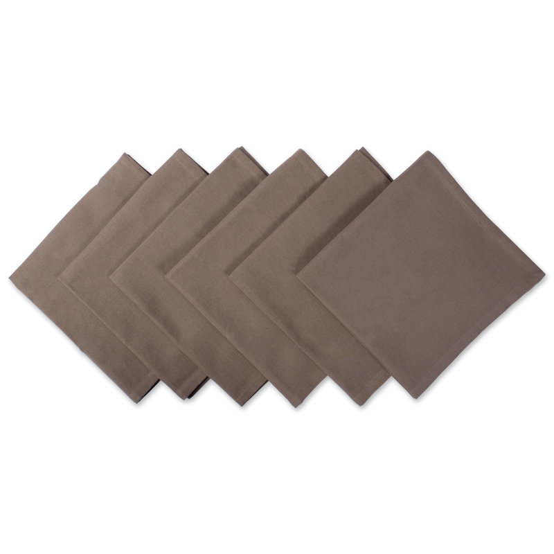 Scheffler Cotton Blend Square Napkin, Brown