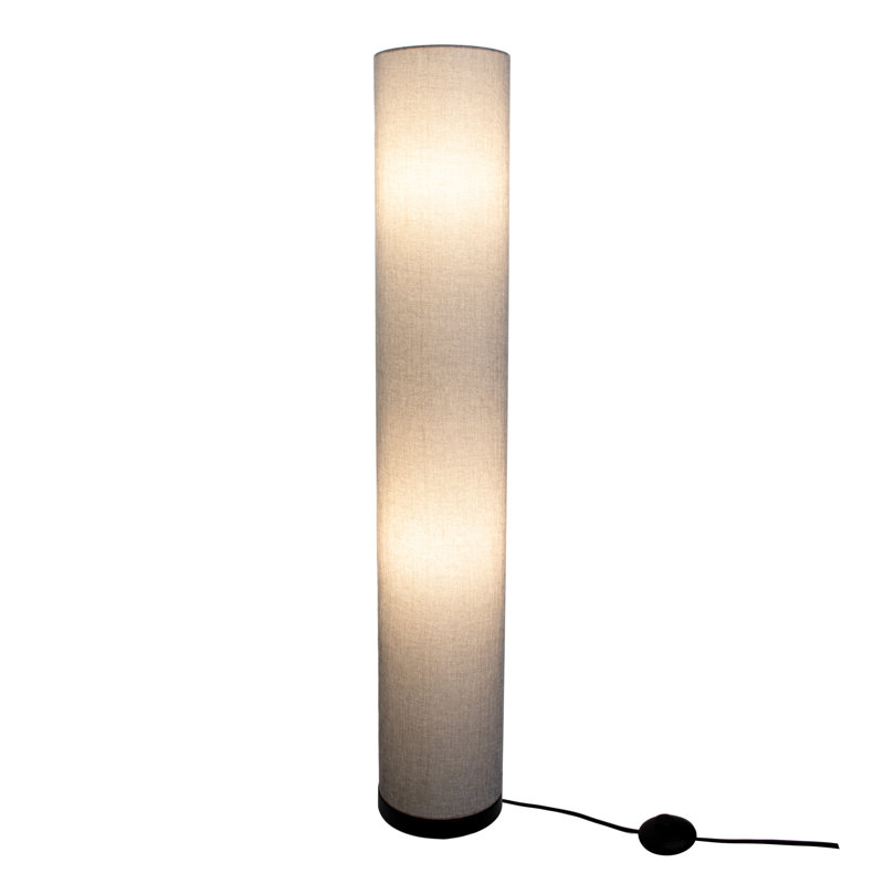 Abancourt 110cm Column Floor Lamp, Black