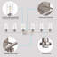 Éclairage pour meuble-lavabo à intensité variable 6 lumières Kaisa-549921177