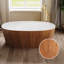 63" Solid Surface Freestanding Bathtub