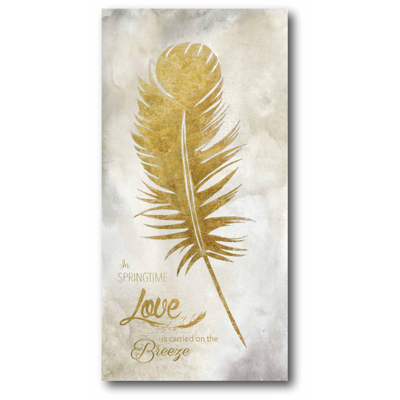 « golden plumes i », impression sur toile tendue