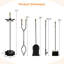 Dealto Iron Fireplace Tool Set