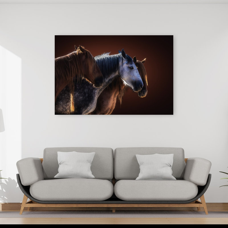 Art mural contemporain majestueux, 40" H x 60" W