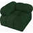 Tissu bouclé vert sélectionné