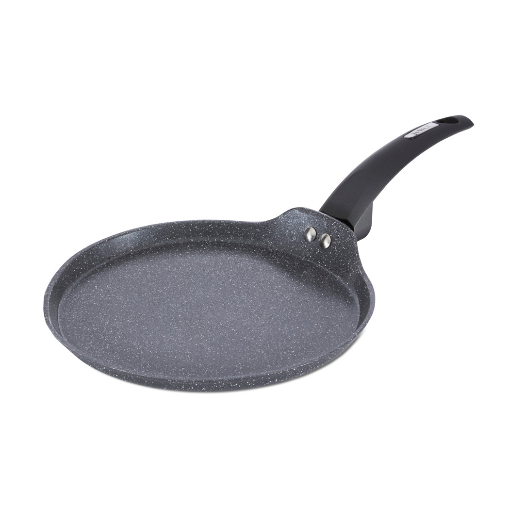 Tower T81287 Cerastone Forged Aluminium Crepe Pan with Ceramic Non-Stick Coating, 25cm, Graphite