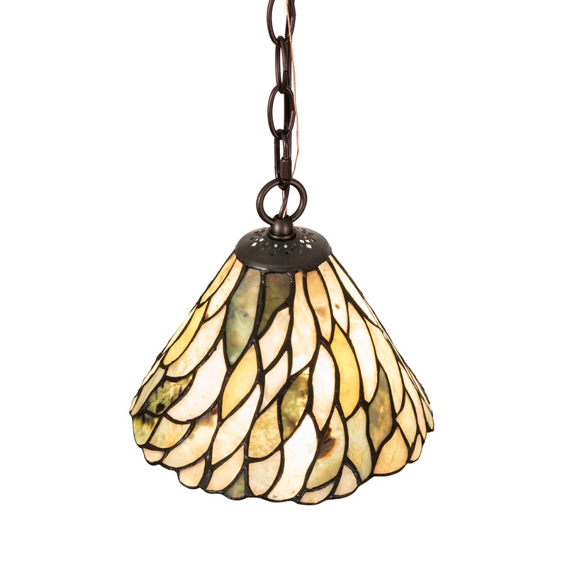 8" Wide Willow Jadestone Mini Pendant