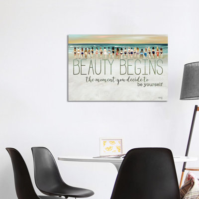 Beauty Begins by Marla Rae - Wrapped Canvas Print