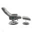 Fauteuil inclinable contemporain 31,8 po en chenille avec repose-pieds pivotant en métal-1995735068