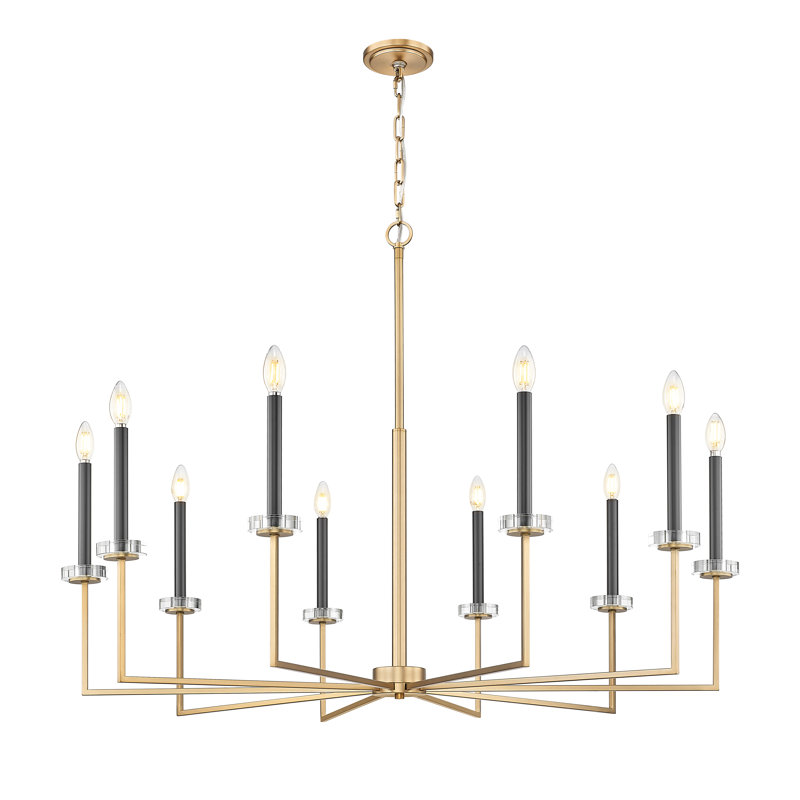 Gaultier 
Mordern Gold 10 Light Chandelier, Mordern Gold