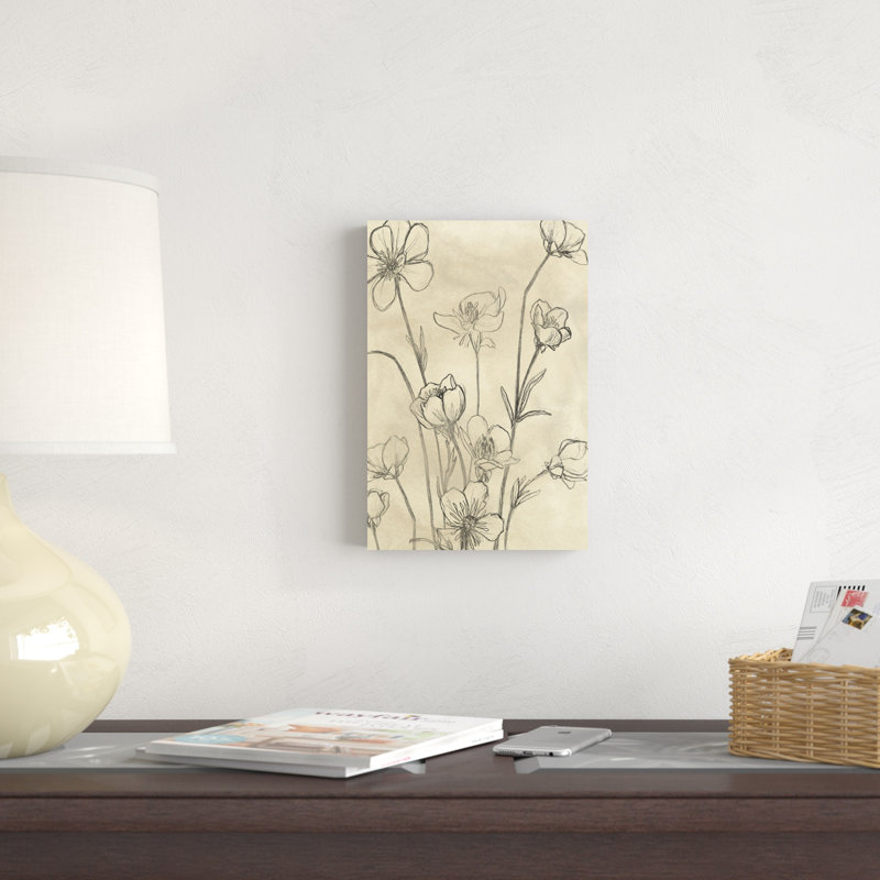 Fleurs sauvages rétro II, H 12 po x l 8 po