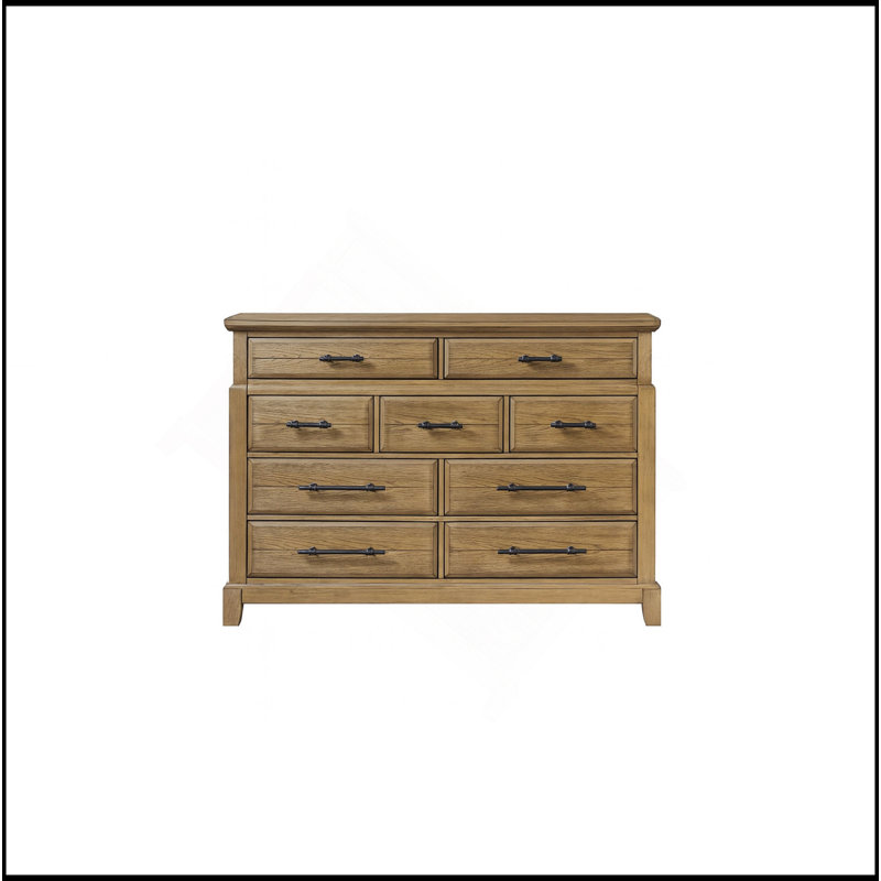 Commode 9 tiroirs - Finition caramel