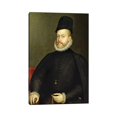 Philip II, C.1565 (Partially Restored) by Sofonisba Anguissola - Wrapped Canvas Painting