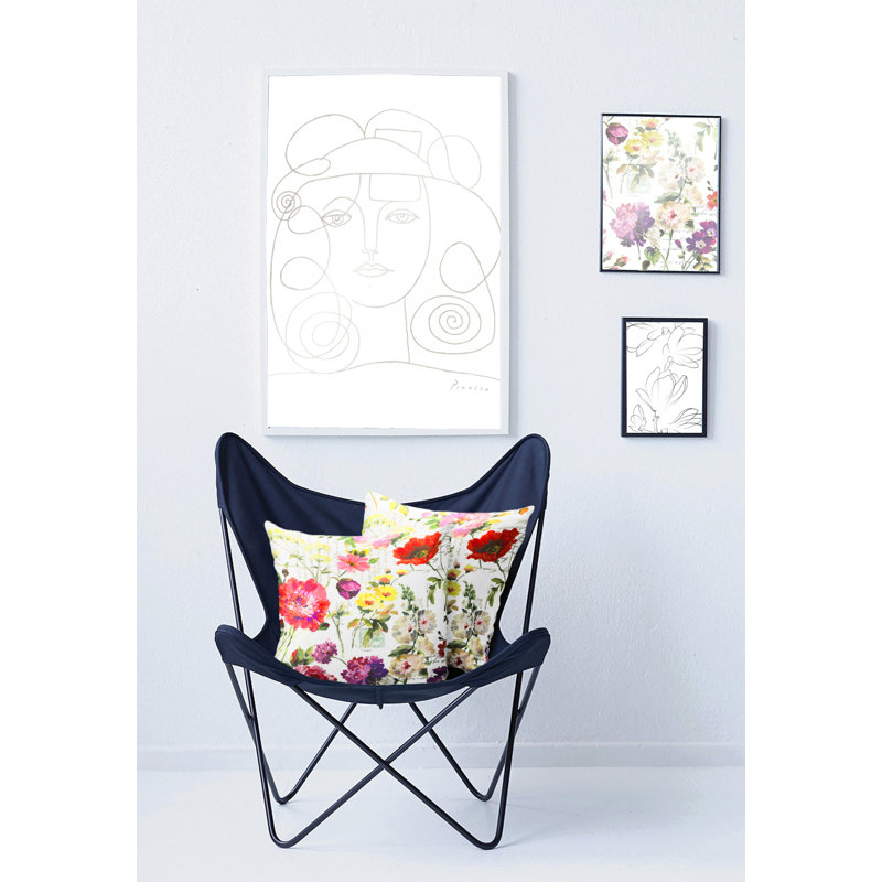 Floral Square Cushion, 39 x 39cm