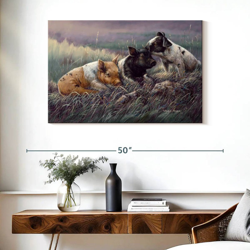 Brampt Critters Three Little Pigs, 26" H x 39" W