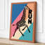 Giraffe Run Retro - Wrapped Canvas-789852933-789852929