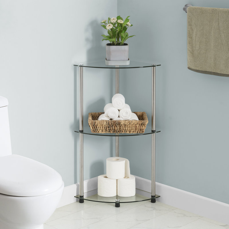 Beckett Corner Bookcase, White