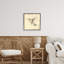 Cadre flottant rétro avec croquis de colibri, design par Petal Prints Design-463685359-463685356