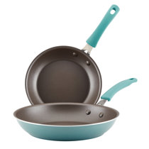 Biltmore Chef Series 3-Piece Ceramic Nonstick Aluminum Frying Pan Set in Blue