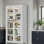 Armoire de rangement pour garde-manger 65 po, armoire de rangement en métal à 6 niveaux avec porte transparente, tablettes et roulettes réglables, garde-manger