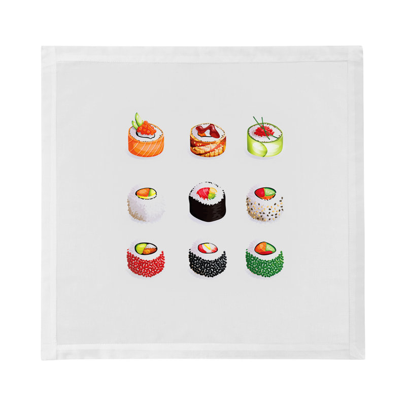Sushi Go Cotton Sateen Dinner Napkins