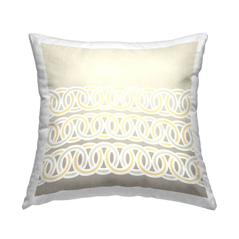 Housse et insert de coussin décoratif en polyester, Beige