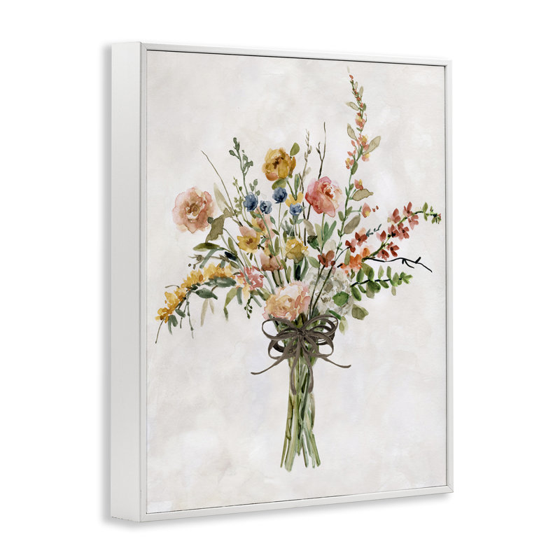 Charmant bouquet lumineux, estampe numérique de Carol Robinson, Estampe numérique encadrée blanc bord de mer