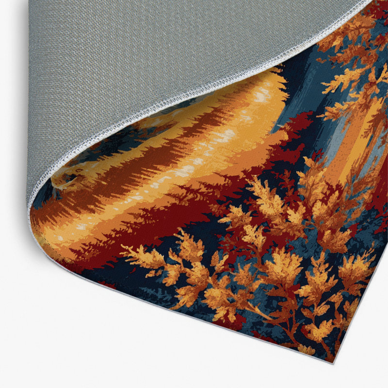 Tapis d'intérieur et d'extérieur brun Nature, Rectangle 4pi x 6 pi