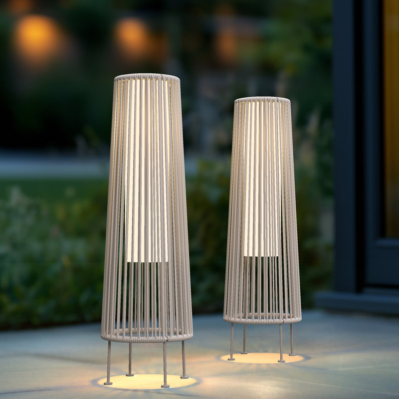 GORDES Floor Solar Light, White