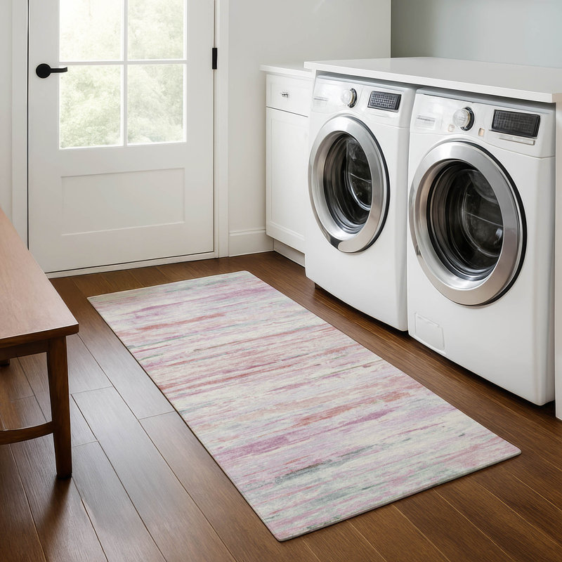 Premium Machine Washable Mundell Abstract Rug, Runner 2'3" x 7'6"