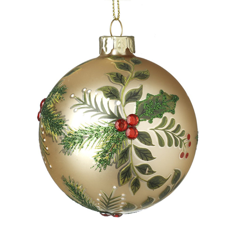 8cm Glass Bauble