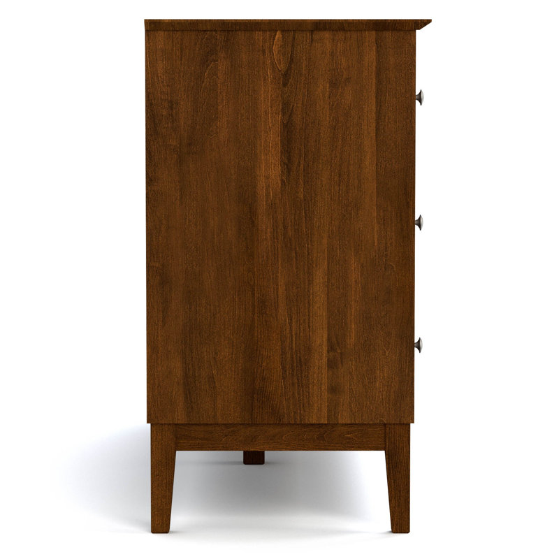 Origins 6 - Drawer Solid Wood Dresser, Nickel