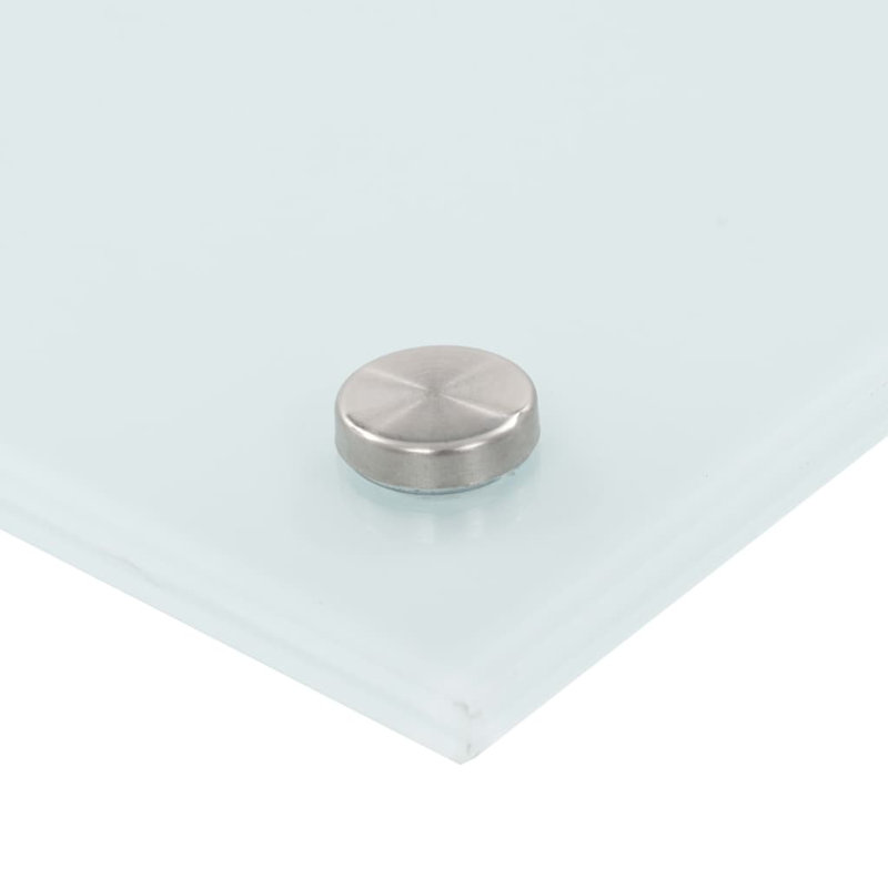 Howland Glass Peel and Stick Field Tile, White, 40cm H x 90cm W
