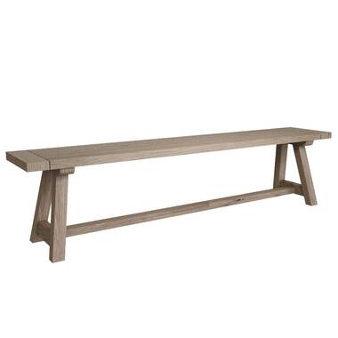 WELLFOR 50 in. 2-Person Brown Wood Outdoor Bench HW-HWY-63888