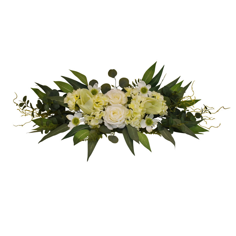 Ornement 32 pouces Magnolia Rose Eucalyptus
