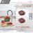 STYLISH Core Bamboo Over the Sink Cutting Board with Collapsible Bowl and Collander