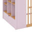 Lit mezzanine peu encombrant, conception pour lit double avec échelle et tablettes de rangement-133471645-133471647