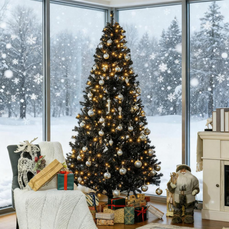 Arbre de Noël artificiel haut 7,5 pi pré-éclairé