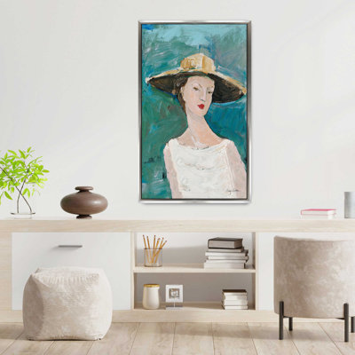 "Flea Market Portrait I" by Avery Tillmon Print on Canvas in a Floater Frame