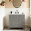 Meuble-lavabo gris 36 po